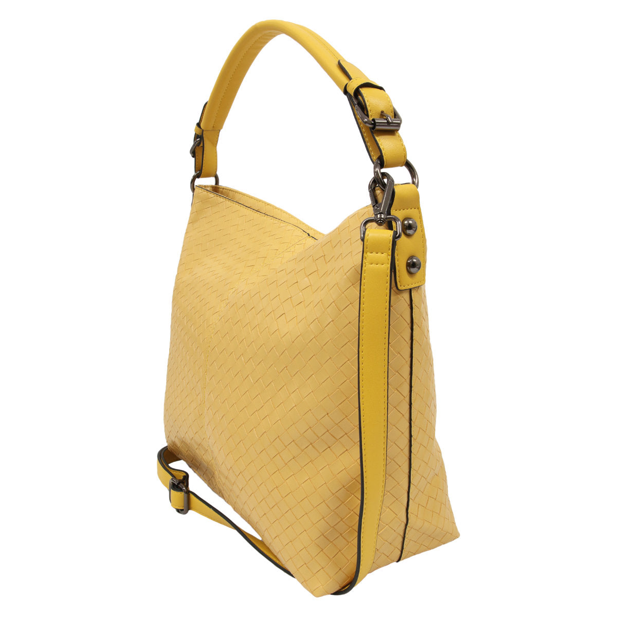 Tegan Woven Shoulder Bag: Fashionably discreet, yet quietly beautiful. The embossed basketweave with matching but slightly contrasting handle colour makes this bag a winner.
Dimensions: W 38c - Ciao Bella Dresses 