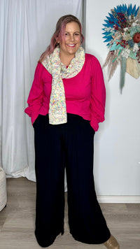 NEW Thelma Scarf - Navy | Betty Basics | Crowd pleaser Thelma Scarf in two new colours - your winter wardrobe's new fave accessory! Keep cosy and stylish with this fun and versatile accessory. Thelma's best