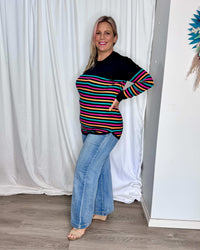 Sophie Knit Jumper - Rainbow Stripe