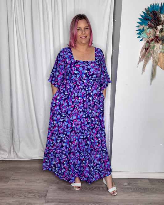 Kalani Maxi Dress - Violet Blossom