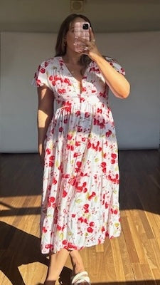 Cherry Blossom Midi Dress