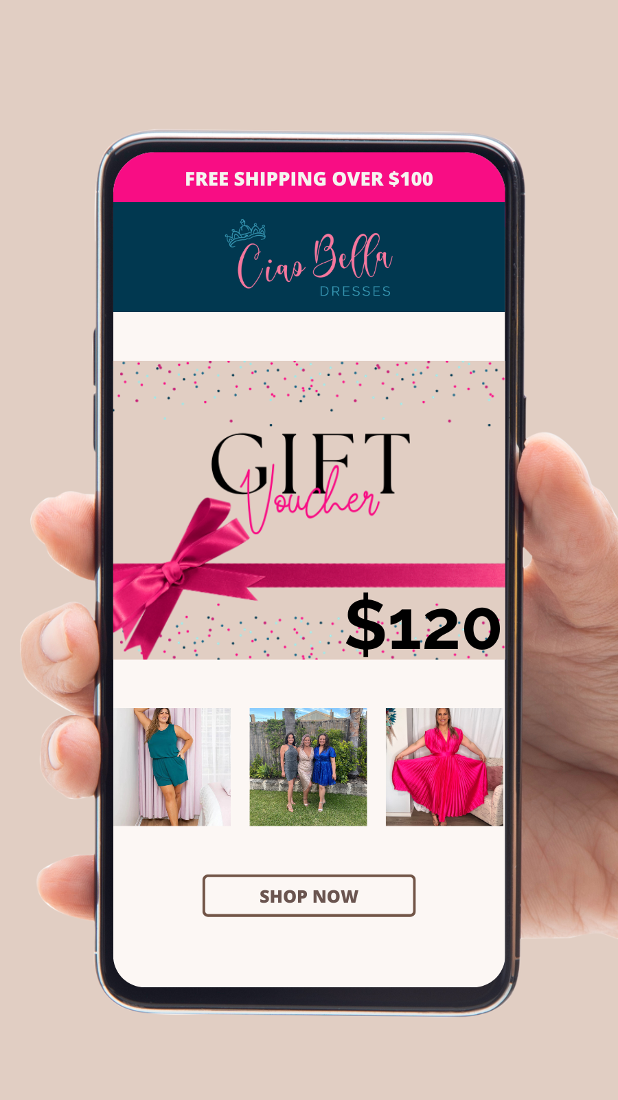 Gift Voucher | Ciao Bella Dresses | Give your loved ones the gift of style, with a gift card to Ciao Bella Dresses. Can't decide on a gift? Our gift vouchers are the perfect go to - let your loved ones