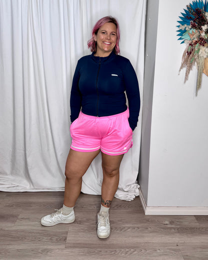 Favourite Cropped Zip Through - Navy