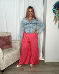 *NEW* Francesca Wide Leg Pants | Sass Clothing | Step into chic comfort with the Francesca Wide Leg Pant! Tailored for a relaxed fit, these pants boast a wide leg profile and a stylish flat front waistband. The ela