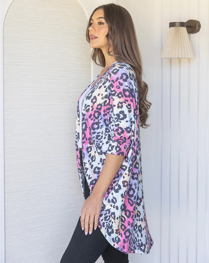 Animal Print Festival Shrug: The perfect layering piece for all seasons! A great way to add colour and warmth to jeans and a tank for the weekend. This shrug also looks fab over a fitted dress 
 - Ciao Bella Dresses - Freez