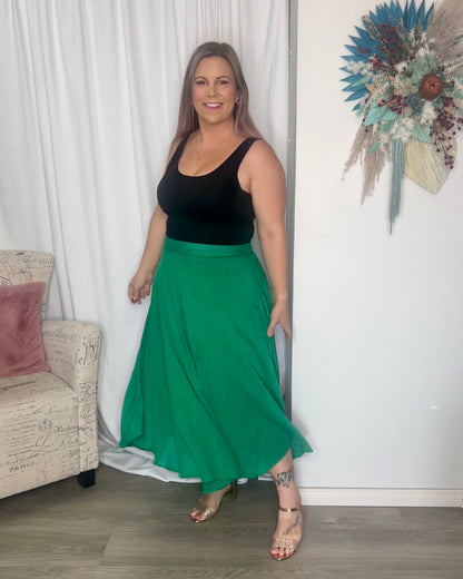 Fever Night Skirt - Emerald