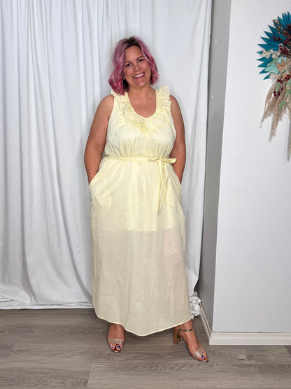 Lilla Dress - Butter Yellow