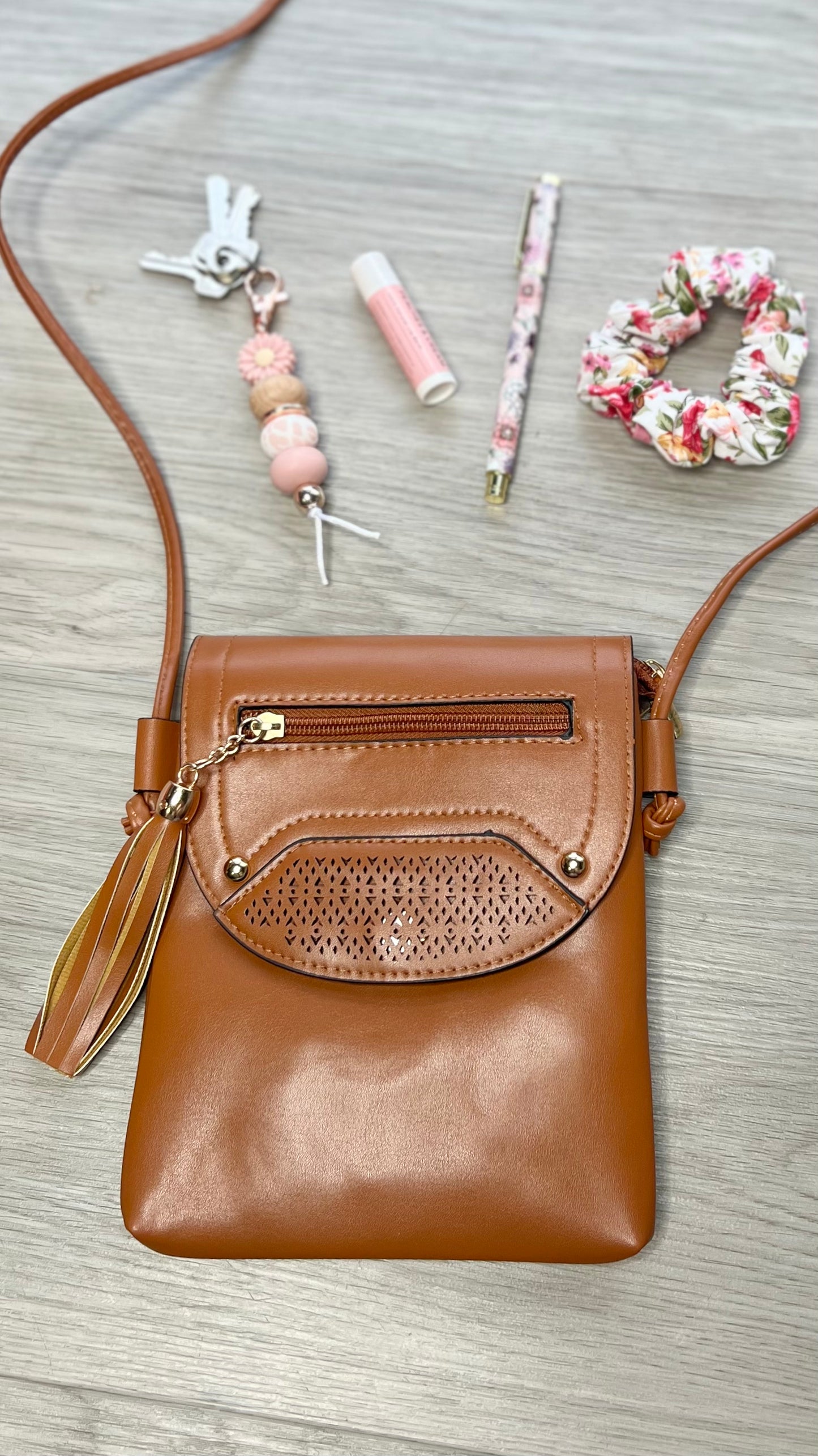Crossbody Bag - Zip Tassel~