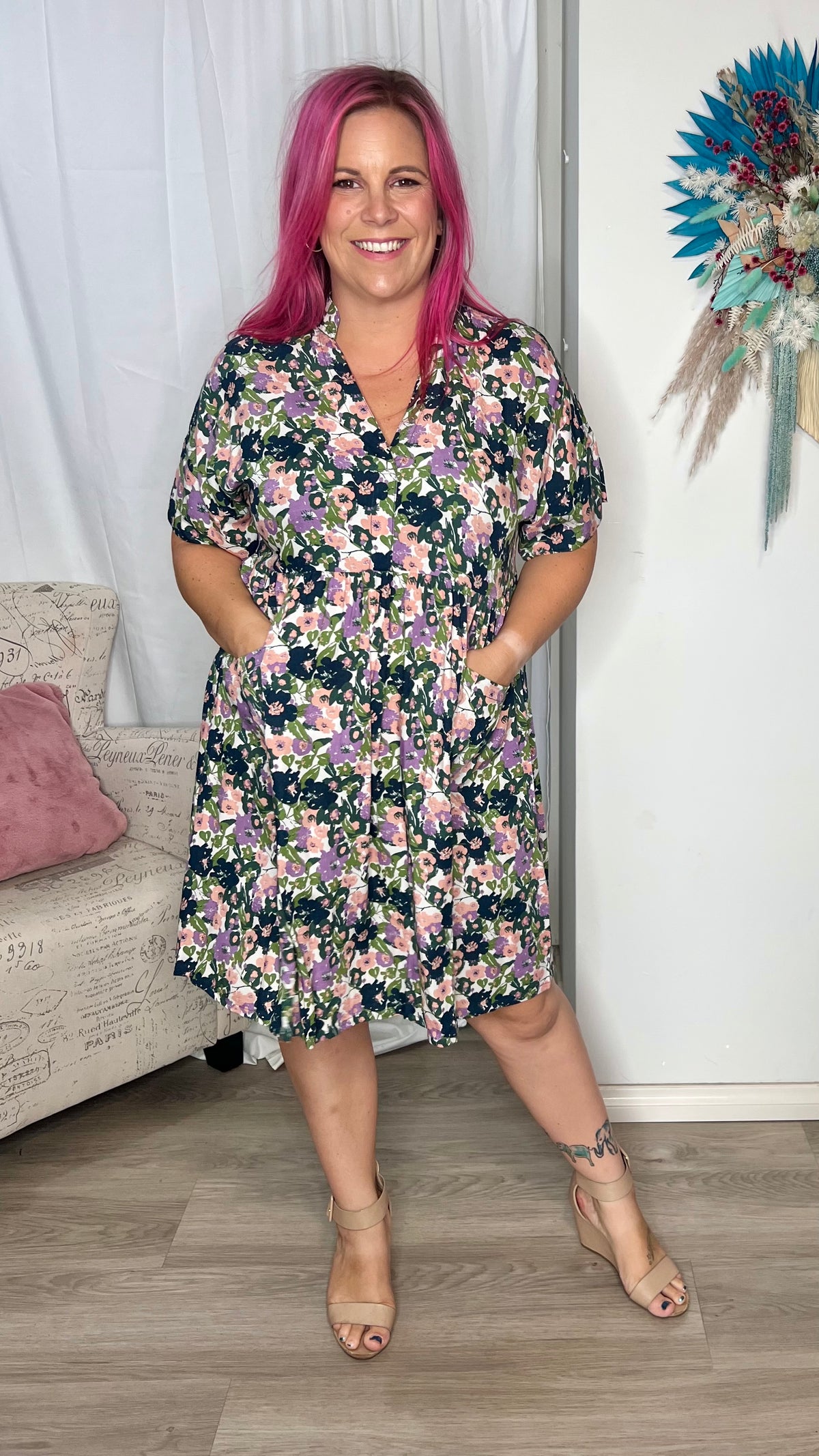 Ella Babydoll Mini Dress