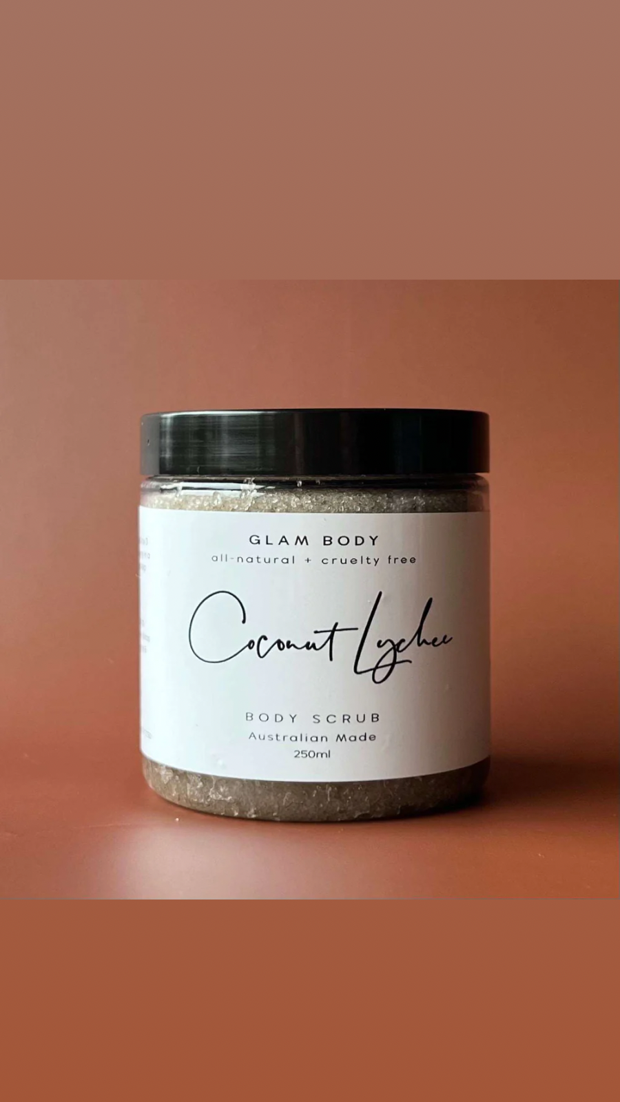 Body Scrub by Glam Body: 
Our Body Scrubs are not the fragile type, they really scrub off all your dead, dry, itchy skin cells leaving your skin feeling so soft, fresh, hydrated &amp; rejuve - Ciao Bella Dresses 