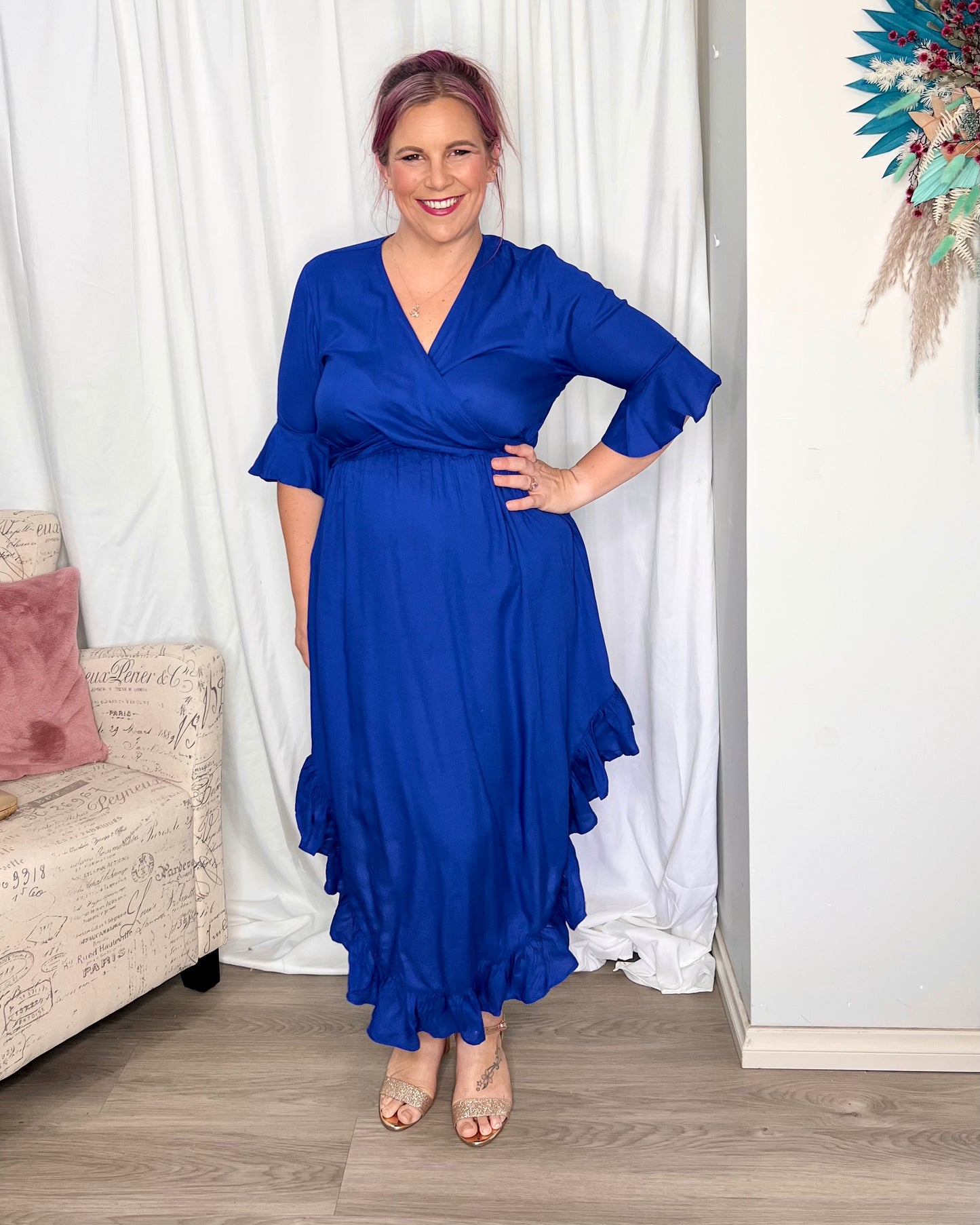 Arielle Midi Dress: 
The Arielle Dress is the perfect dress for your next event. Choose this perfect allrounder for your next cocktail event or wedding reception  Arielle is midi-length - Ciao Bella Dresses 