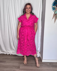 Worth It Dress - Hot Pink