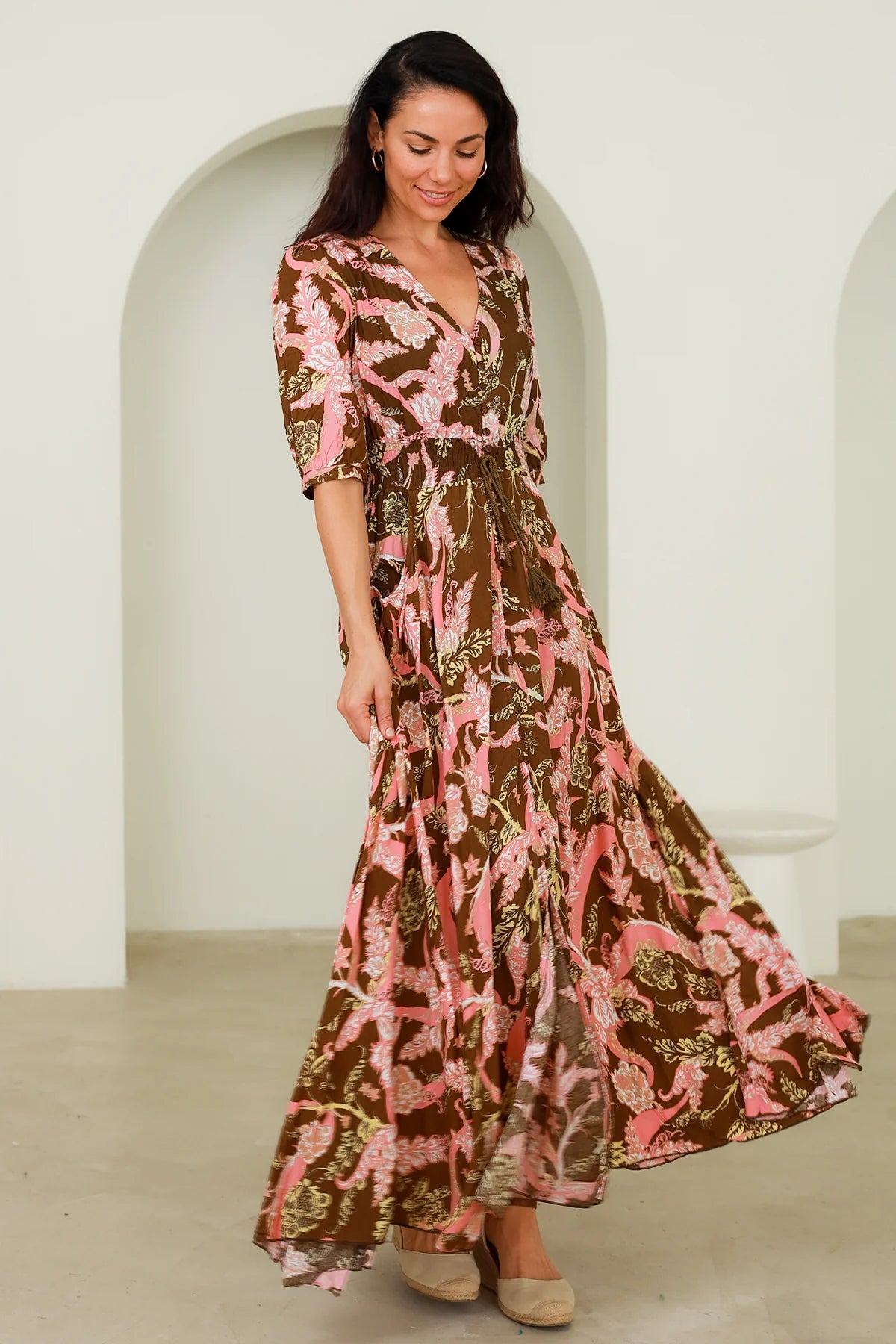 **PREORDER** Freyja Maxi Dress (Due early April): 
PREORDER: This item is a preorder item and on it’s way to us as we speak. Order now to secure your size and it will be sent out to you once it arrives at Ciao Bella - Ciao Bella Dresses - Dreamcatcher