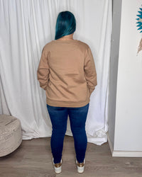 Star Sequin Sweat - Beige