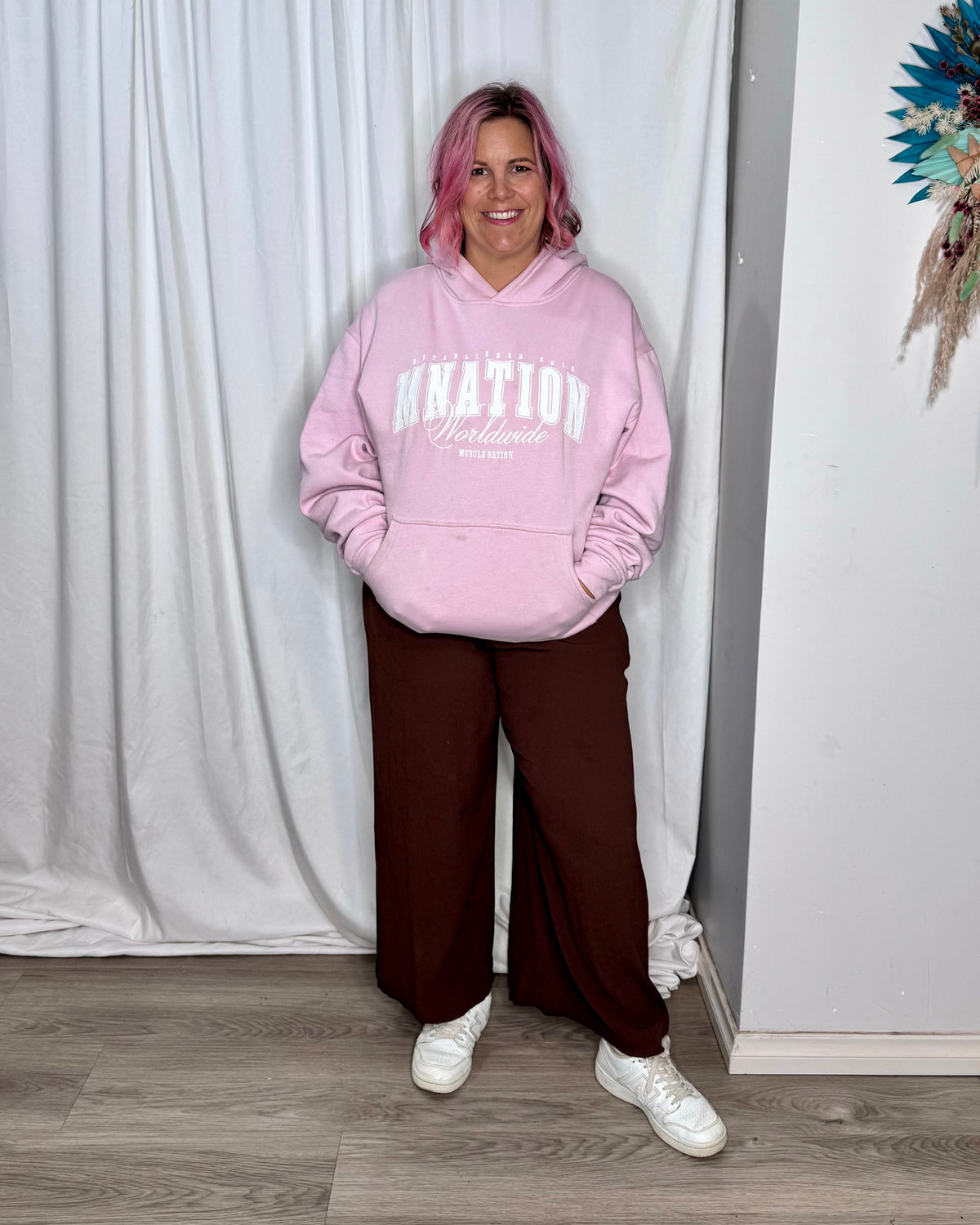 Worldclass Oversized Hoodie - Powder Pink
