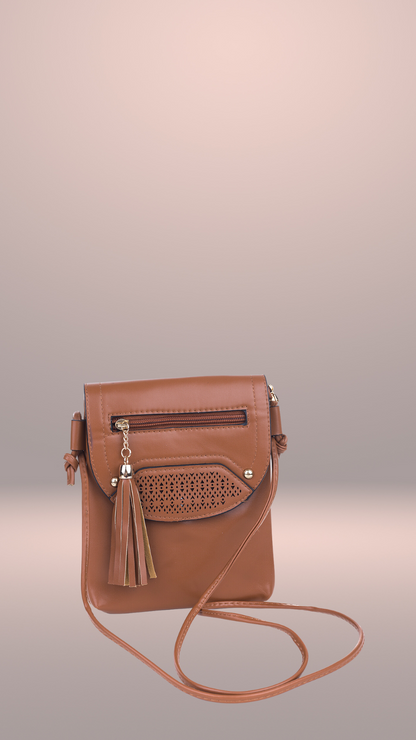 Crossbody Bag - Zip Tassel~