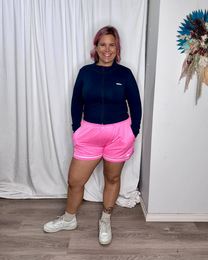 Favourite Cropped Zip Through - Navy