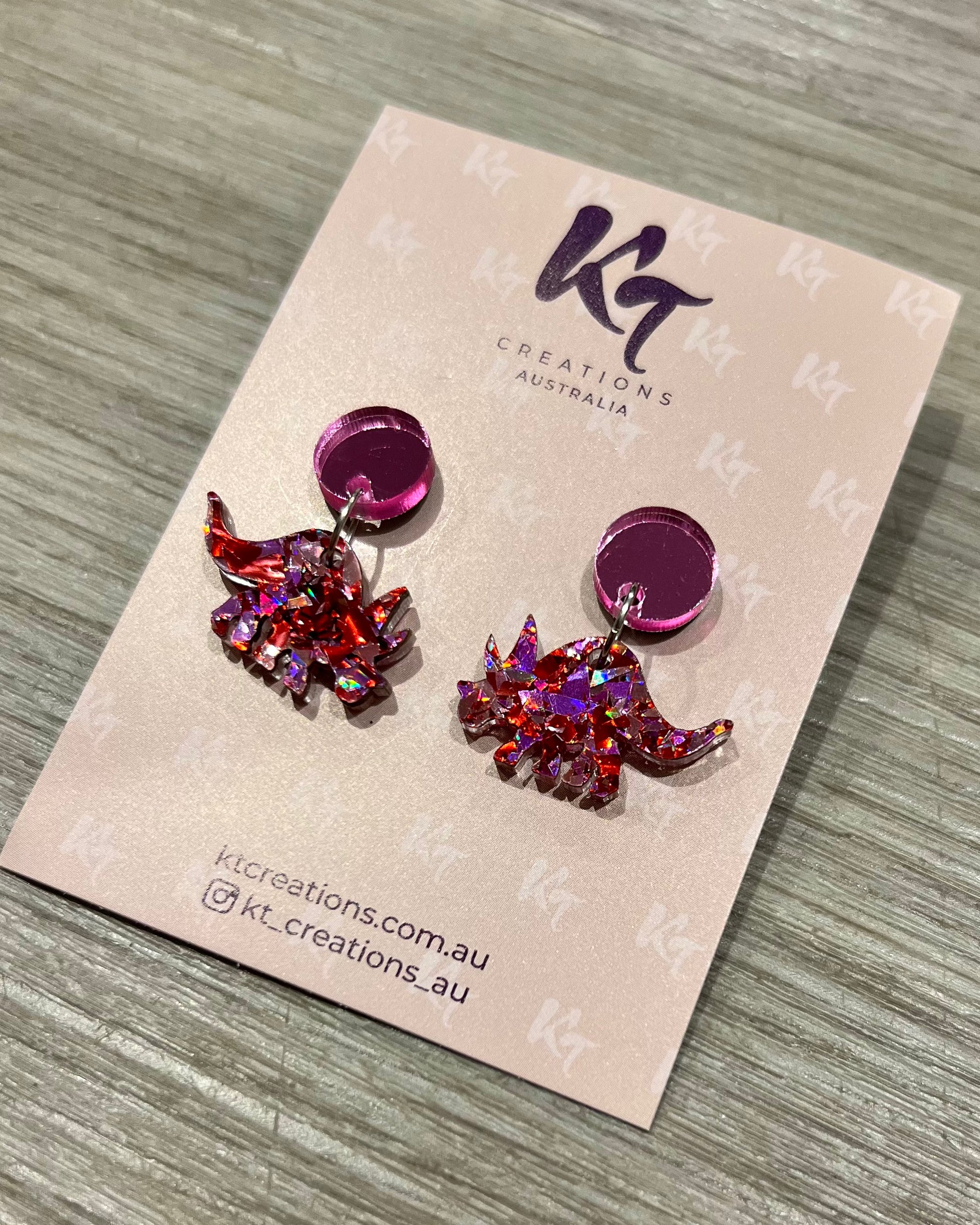 Acrylic 2025 dangle earrings