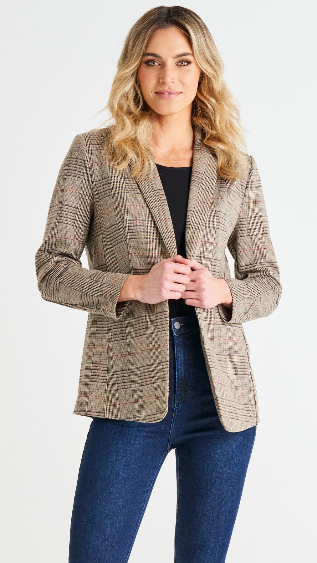 **NEW** Portsea Stretch Blazer: It doesn't get more classic than this versatile layering piece. We call it the Goldilocks of blazers: not too big, not too small and structured enough to wear over a - Ciao Bella Dresses - Betty Basics