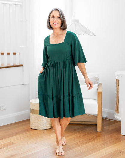 Alana Dress - Forest