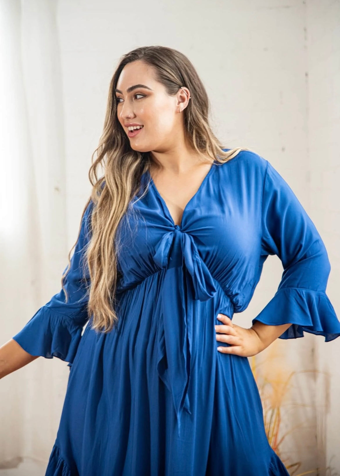 Arielle Midi Dress: 
The Arielle Dress is the perfect dress for your next event. Choose this perfect allrounder for your next cocktail event or wedding reception  Arielle is midi-length - Ciao Bella Dresses - Dani Marie the Label