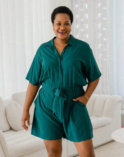 Leah Playsuit - Forest