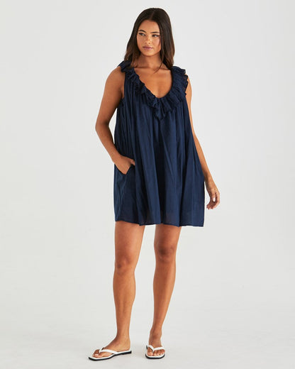 Belen Dress - Navy