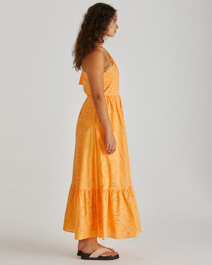 Riva One Shoulder Maxi Dress - Orange