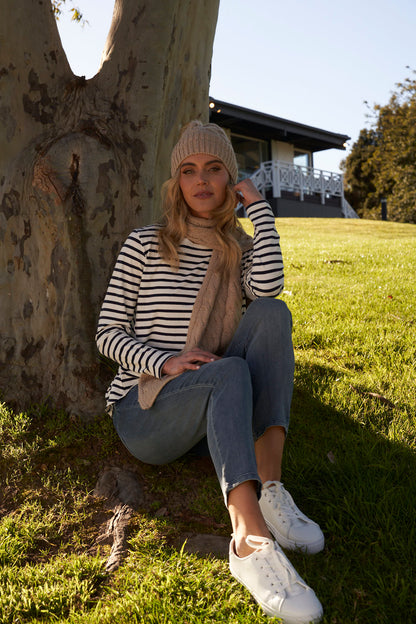 NEW Elsie Beanie - Navy | Betty Basics | Our favourite Elsie Beanie in two new colours - your winter wardrobe's new fave accessory! Keep cosy and stylish with this fun and versatile accessory. Elie's best f