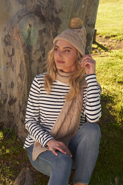 NEW Elsie Beanie - Navy | Betty Basics | Our favourite Elsie Beanie in two new colours - your winter wardrobe's new fave accessory! Keep cosy and stylish with this fun and versatile accessory. Elie's best f