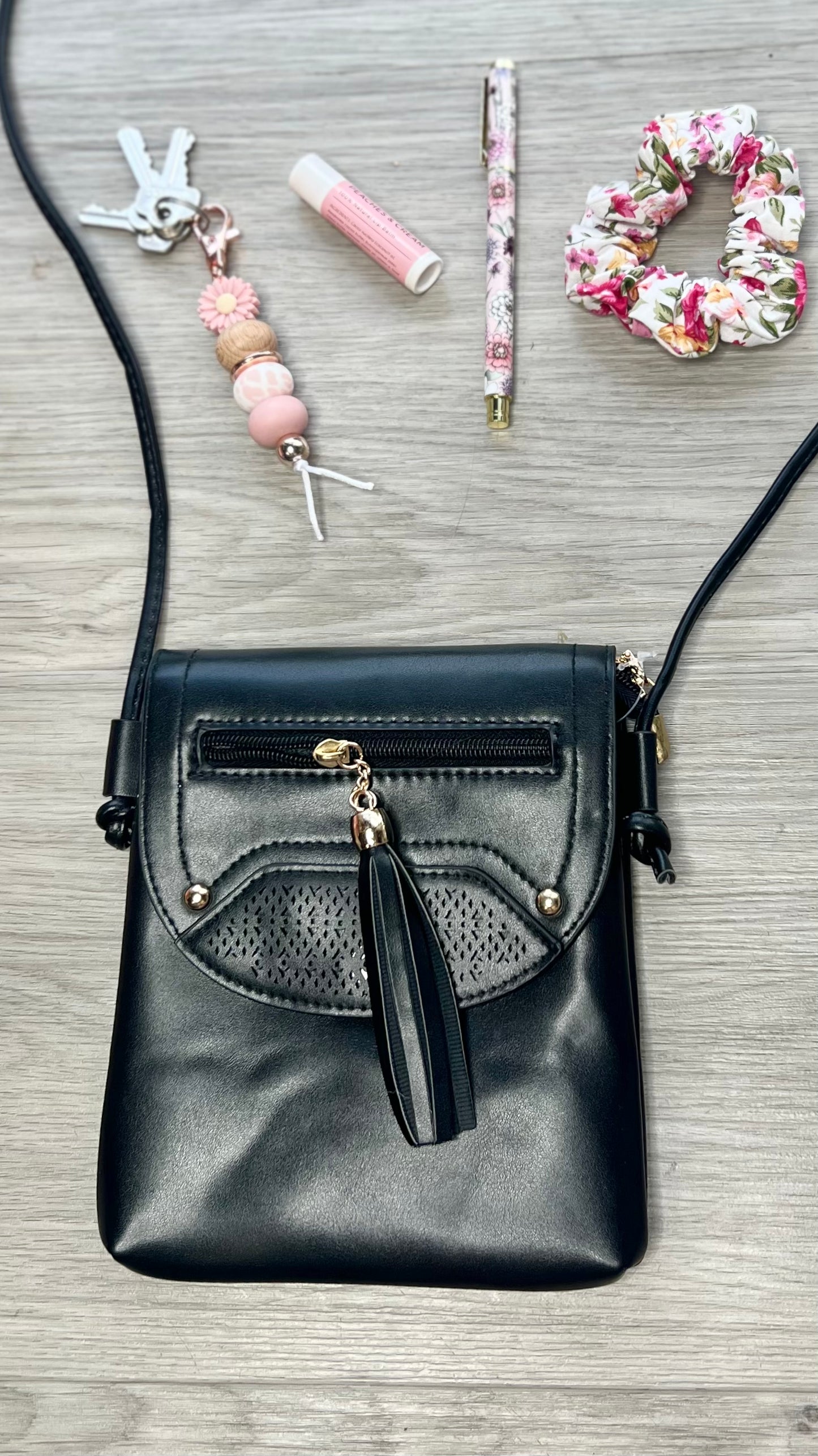Crossbody Bag - Zip Tassel~
