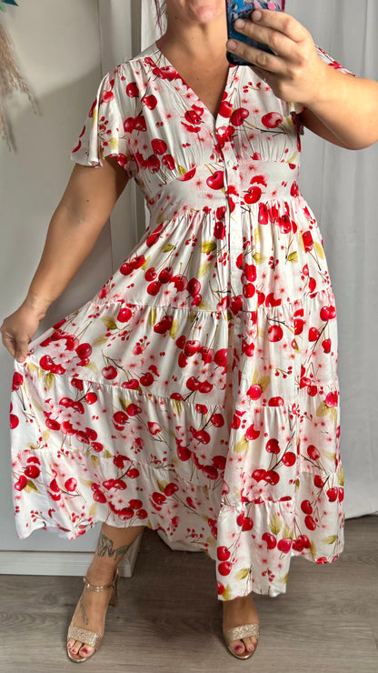 Cherry Blossom Midi Dress