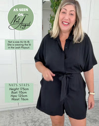 Leah Playsuit - Black