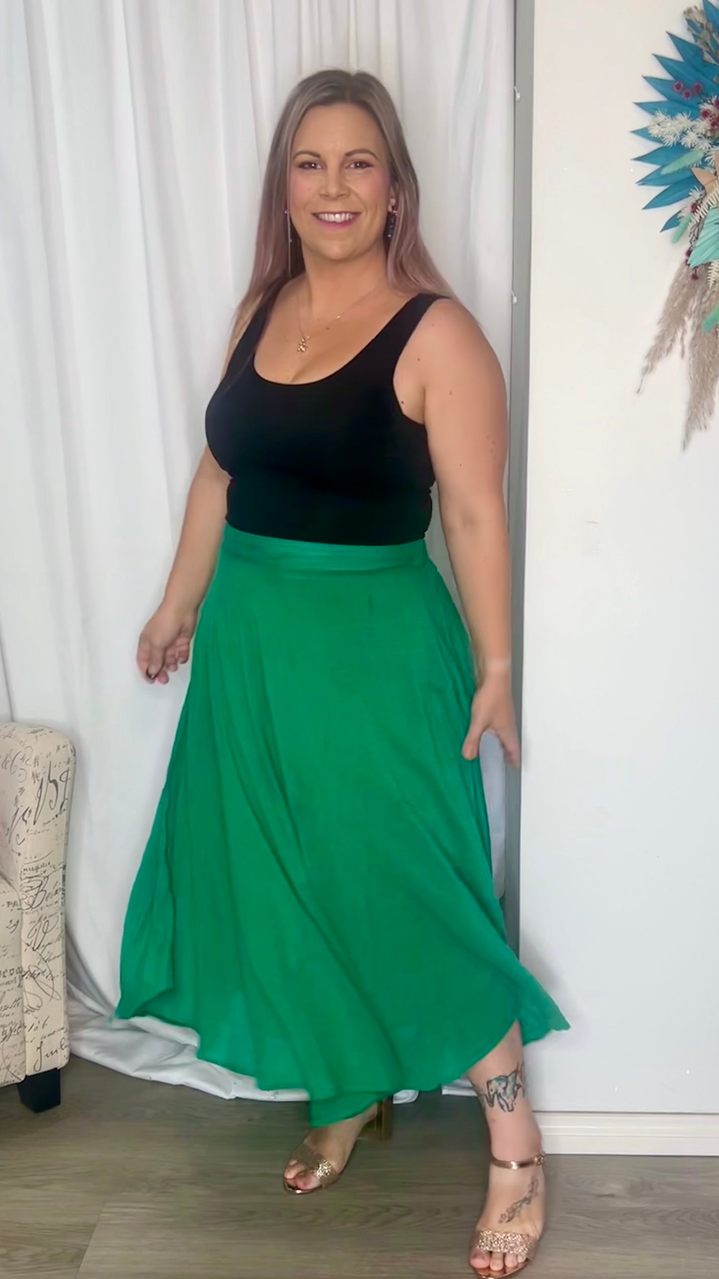 Fever Night Skirt - Emerald