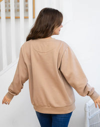 Star Sequin Sweat - Beige