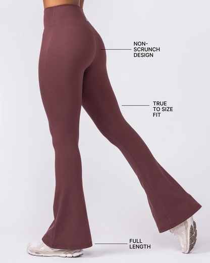 MN Everyday High Rise Flare Leggings - Rocky Road