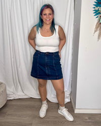Aline Denim Mini Skirt