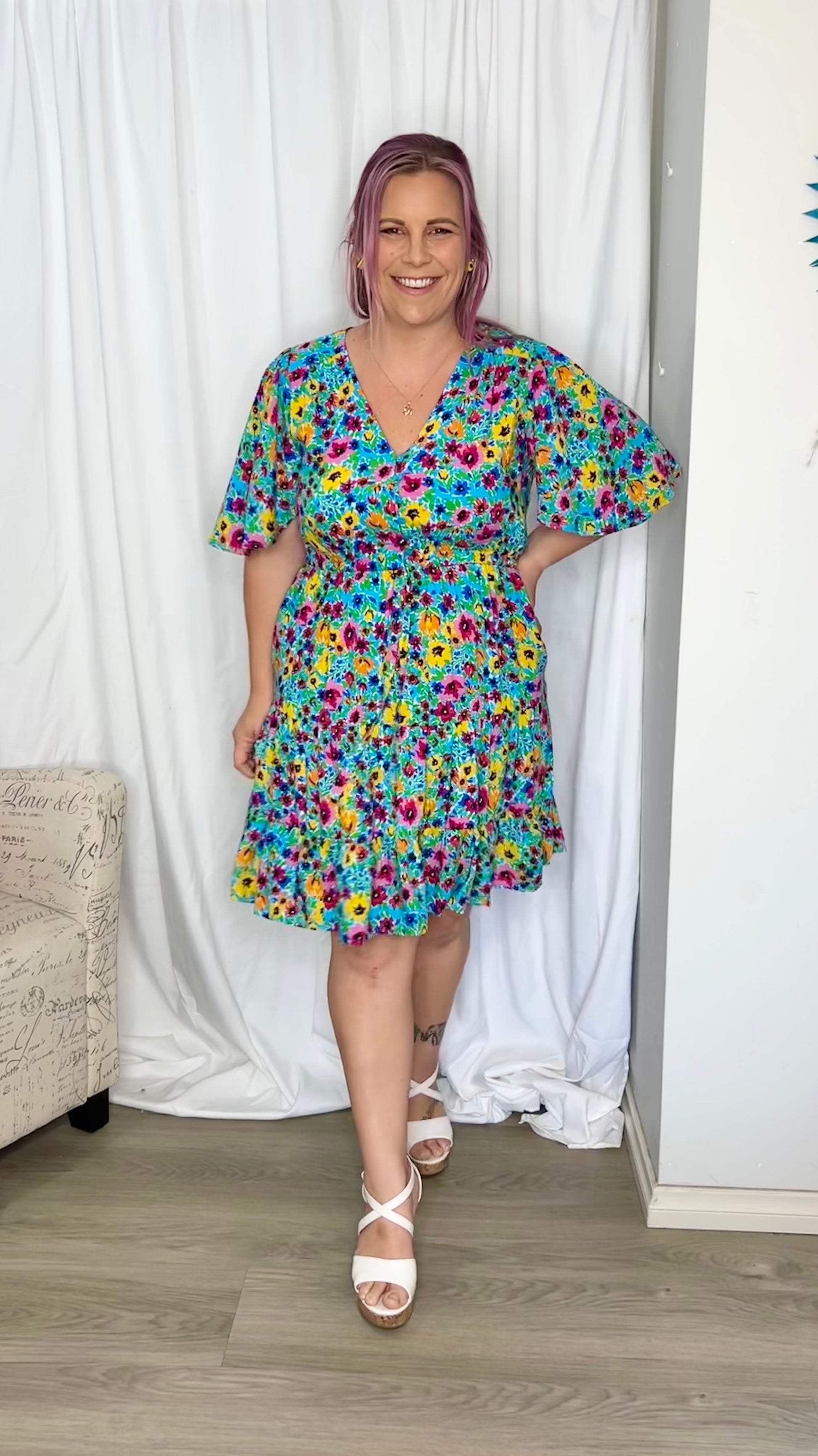 **NEW** Winnie Dress:  
The sweetest print on the sweetest style. The Winnie Dress is a gorgeous little number perfect for Spring and Summer with it’s fun print on a cute mini style
Featu - Ciao Bella Dresses