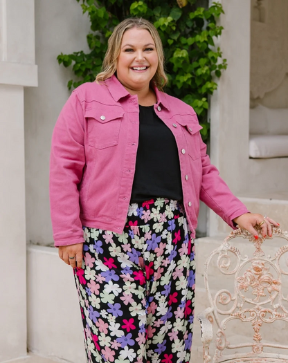 Frankie Denim Jacket - Pink