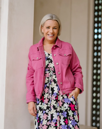 Frankie Denim Jacket - Pink