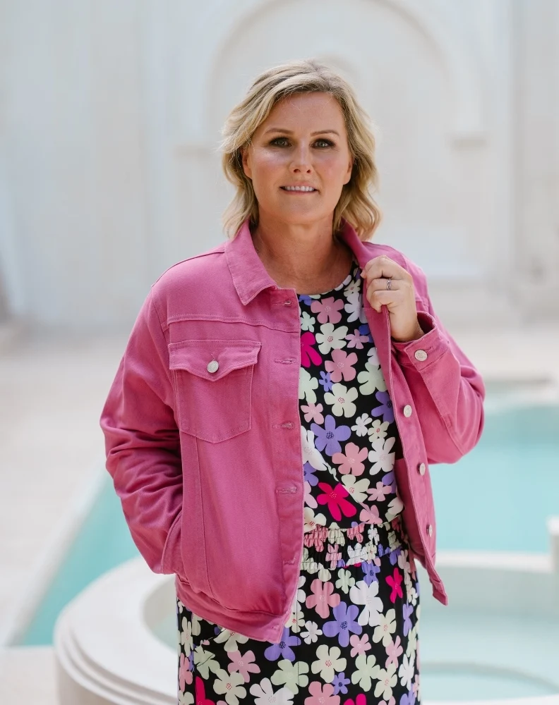 Frankie Denim Jacket - Pink