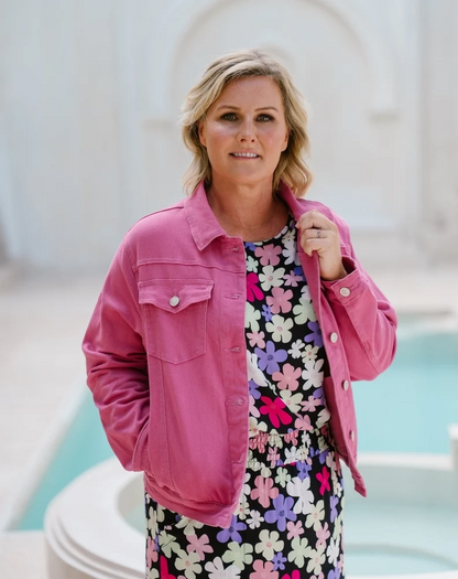 Frankie Denim Jacket - Pink