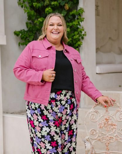 Frankie Denim Jacket - Pink