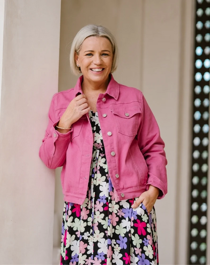 Frankie Denim Jacket - Pink