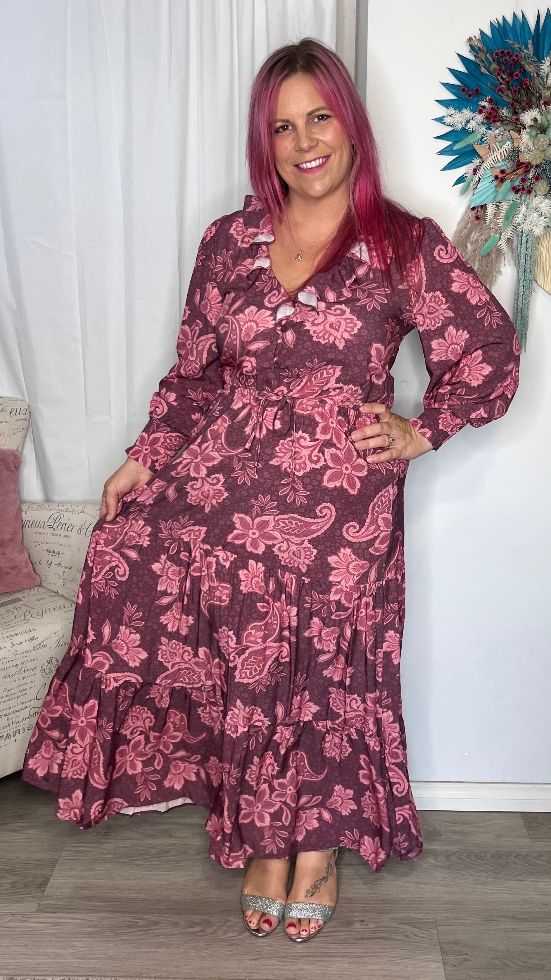 NEW Karolina Maxi Dress Wine Mylk the Label Ciao Bella Dresses