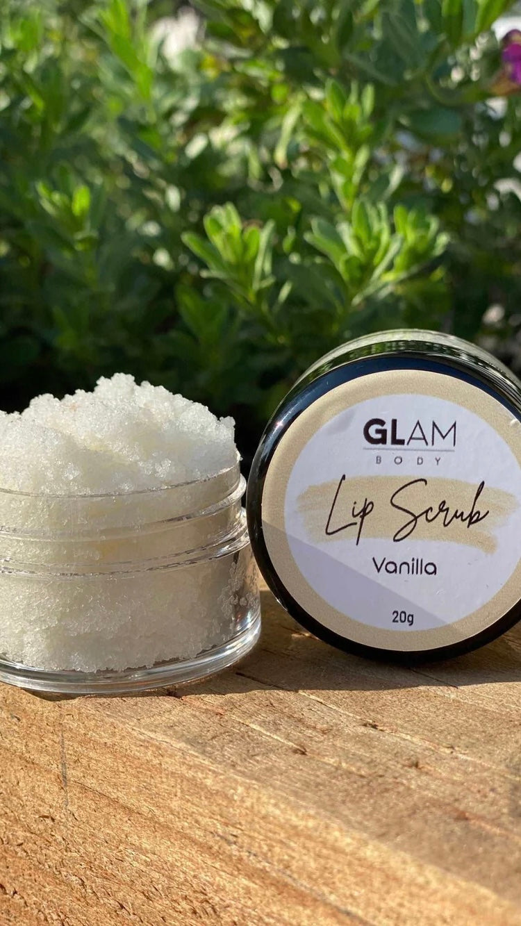 Lip Scrub by Glam Body: 
Lip scrubs help to rejuvenate lips by gently exfoliating dead skin cells and allowing a better penetration for hydrating products such as our lip balms.
Ingredients - Ciao Bella Dresses 