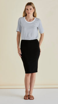 Alicia Midi Skirt - Black