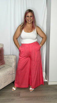 *NEW* Francesca Wide Leg Pants | Sass Clothing | Step into chic comfort with the Francesca Wide Leg Pant! Tailored for a relaxed fit, these pants boast a wide leg profile and a stylish flat front waistband. The ela