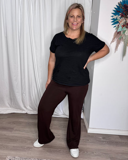 Houston Bamboo Pants - Chocolate