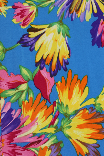 Havana Wrap Dress - Tropical Blue